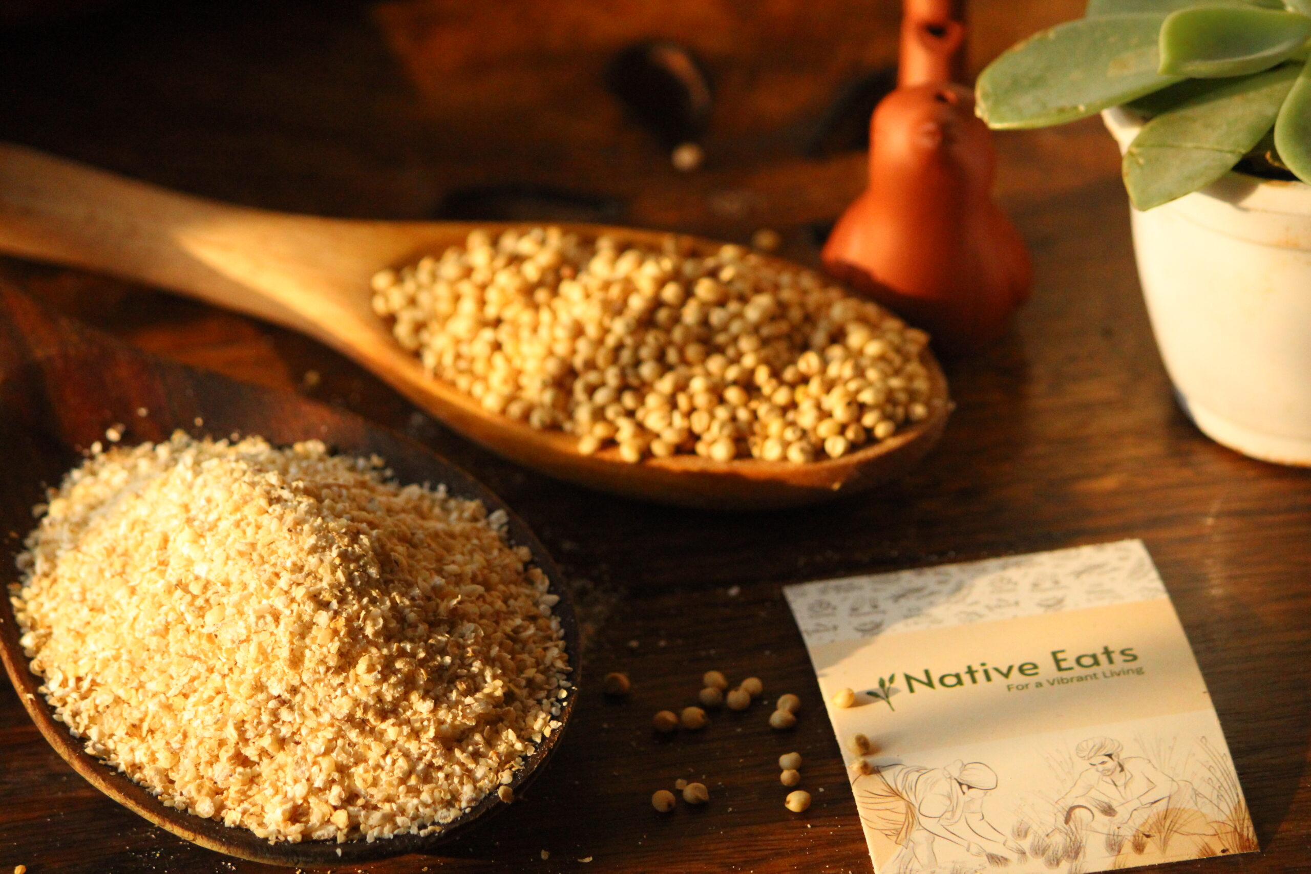 White Jowar Idli Ravva